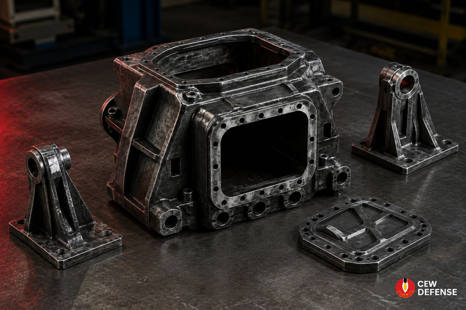 Armored vehicle hull components
