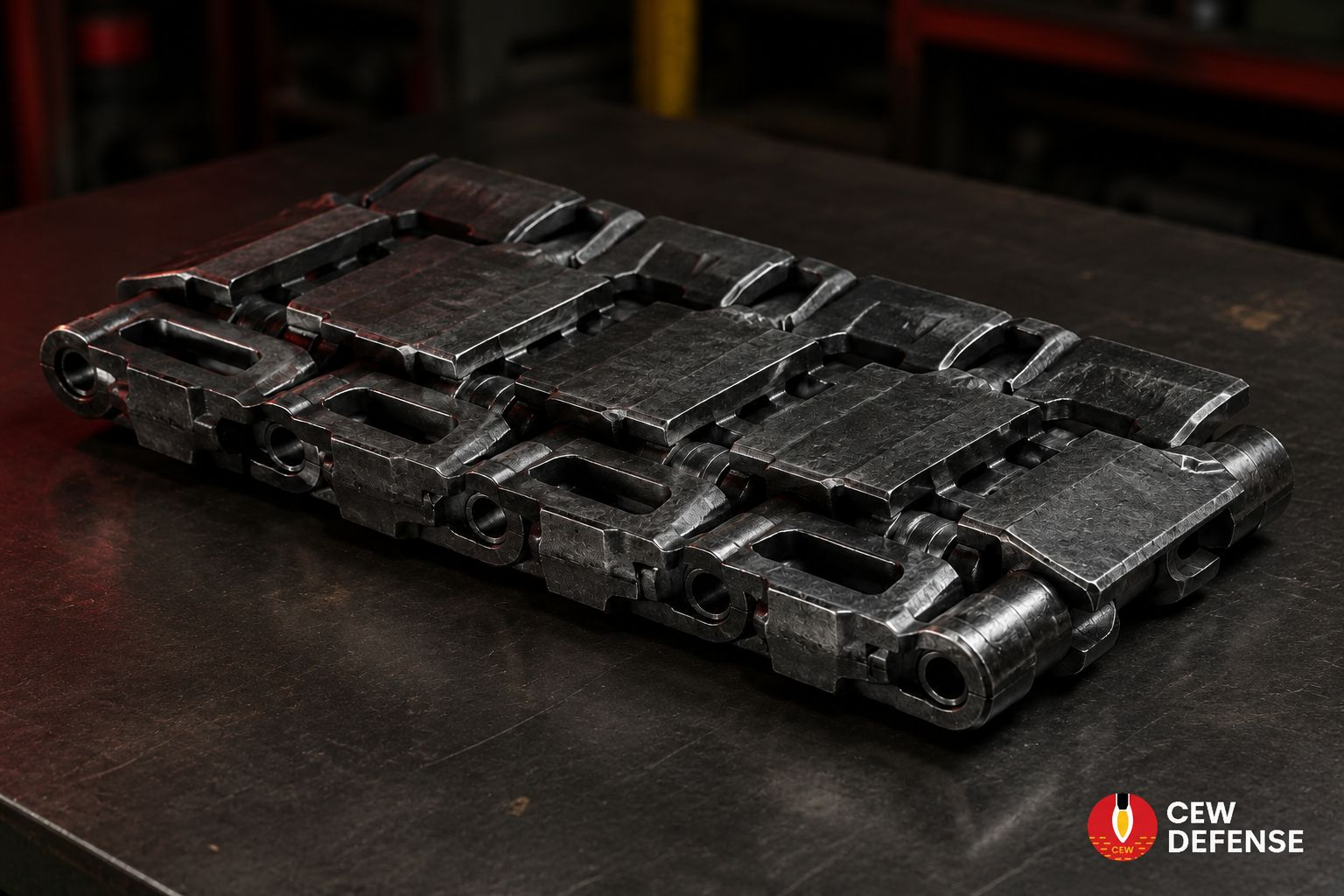 Track shoe assembly for armored vehicle platforms