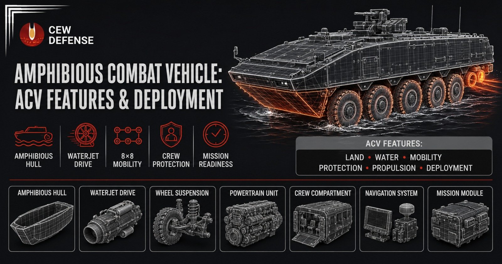 Comprehensive Guide to Amphibious Combat Vehicles: Features and Deployment Strategies
