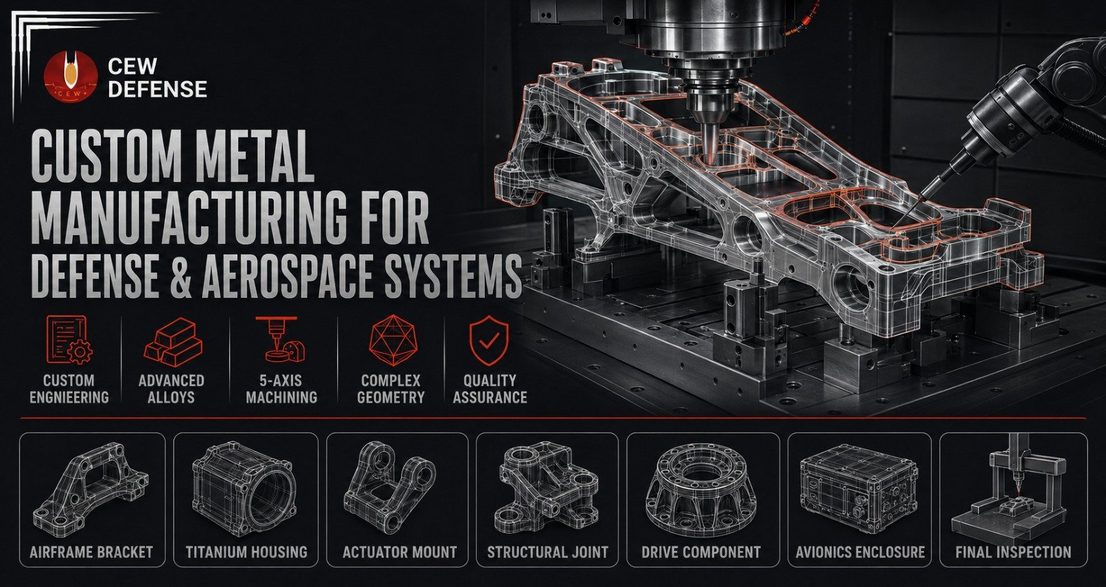 Custom Metal Manufacturing for Mission-Critical Defense and Aerospace Components