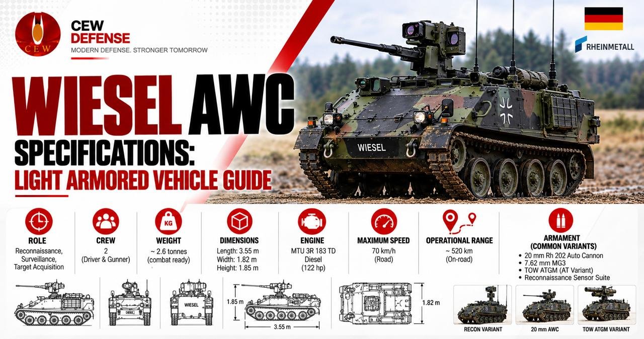 Wiesel AWC Specifications: The Definitive Light Armored Vehicle Guide