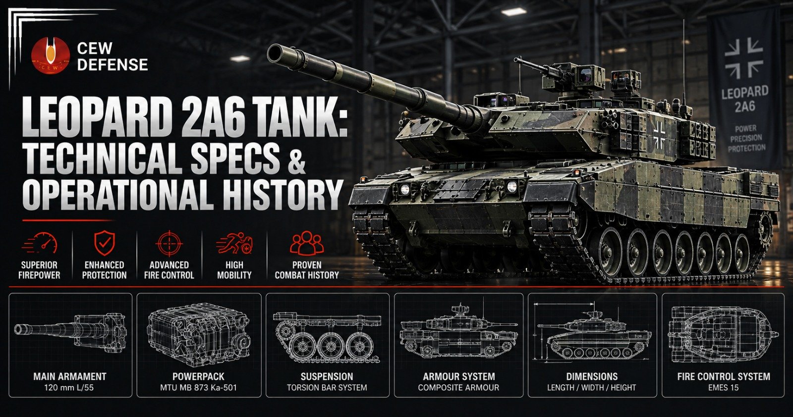 Leopard 2A6 Tank: Technical Specifications and Operational History