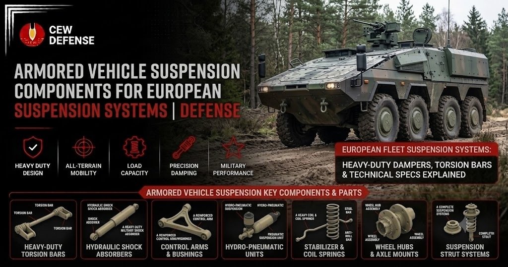 Armored Vehicle Suspension Components for Czech and Slovak Defense Applications