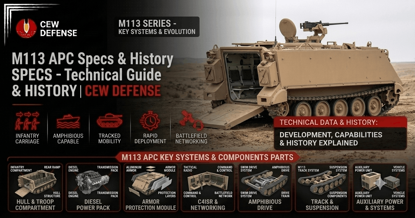 M113 APC Specs & History - Technical Guide & Data | CEW Defense