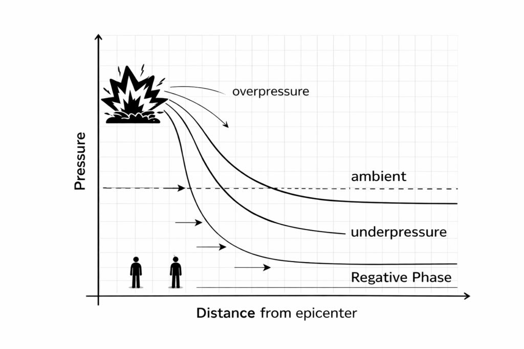 How Distance Affects Blast Overpressure